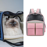 Maxbell Cat Backpack Carrier Ventilation Innovative Cat Carrier Backpack for Outdoor Pink