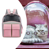 Maxbell Cat Backpack Carrier Ventilation Innovative Cat Carrier Backpack for Outdoor Pink