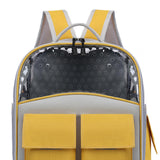 Maxbell Cat Backpack Carrier Ventilation Innovative Cat Carrier Backpack for Outdoor Yellow