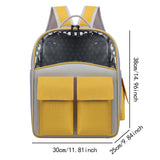 Maxbell Cat Backpack Carrier Ventilation Innovative Cat Carrier Backpack for Outdoor Yellow