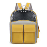 Maxbell Cat Backpack Carrier Ventilation Innovative Cat Carrier Backpack for Outdoor Yellow