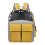 Maxbell Cat Backpack Carrier Ventilation Innovative Cat Carrier Backpack for Outdoor Yellow