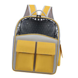Maxbell Cat Backpack Carrier Ventilation Innovative Cat Carrier Backpack for Outdoor Yellow