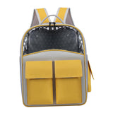 Maxbell Cat Backpack Carrier Ventilation Innovative Cat Carrier Backpack for Outdoor Yellow