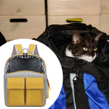 Maxbell Cat Backpack Carrier Ventilation Innovative Cat Carrier Backpack for Outdoor Yellow