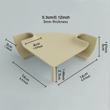 Maxbell Aquarium Underground Tunnel Corner for Corydora Catfish Shrimp Breeding Cave White