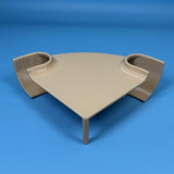 Maxbell Aquarium Underground Tunnel Corner for Corydora Catfish Shrimp Breeding Cave White
