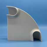Maxbell Aquarium Underground Tunnel Corner for Corydora Catfish Shrimp Breeding Cave White