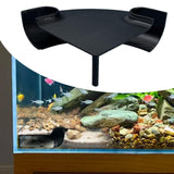 Maxbell Aquarium Underground Tunnel Corner for Corydora Catfish Shrimp Breeding Cave Black