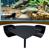 Maxbell Aquarium Underground Tunnel Corner for Corydora Catfish Shrimp Breeding Cave Black