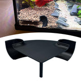 Maxbell Aquarium Underground Tunnel Corner for Corydora Catfish Shrimp Breeding Cave Black