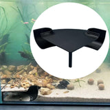 Maxbell Aquarium Underground Tunnel Corner for Corydora Catfish Shrimp Breeding Cave Black