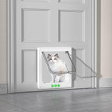 Maxbell Cat Door Lightweight for Cats Doggy Pet Supplies for Interior Exterior Doors White