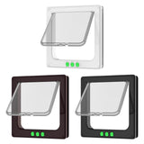 Maxbell Cat Door Lightweight for Cats Doggy Pet Supplies for Interior Exterior Doors White