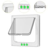 Maxbell Cat Door Lightweight for Cats Doggy Pet Supplies for Interior Exterior Doors White
