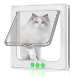 Maxbell Cat Door Lightweight for Cats Doggy Pet Supplies for Interior Exterior Doors White