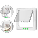 Maxbell Cat Door Lightweight for Cats Doggy Pet Supplies for Interior Exterior Doors White
