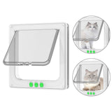 Maxbell Cat Door Lightweight for Cats Doggy Pet Supplies for Interior Exterior Doors White