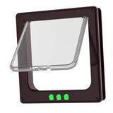 Maxbell Cat Door Lightweight for Cats Doggy Pet Supplies for Interior Exterior Doors Brown