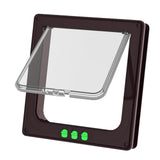 Maxbell Cat Door Lightweight for Cats Doggy Pet Supplies for Interior Exterior Doors Brown