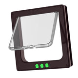 Maxbell Cat Door Lightweight for Cats Doggy Pet Supplies for Interior Exterior Doors Brown