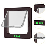 Maxbell Cat Door Lightweight for Cats Doggy Pet Supplies for Interior Exterior Doors Brown