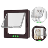 Maxbell Cat Door Lightweight for Cats Doggy Pet Supplies for Interior Exterior Doors Brown