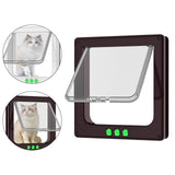 Maxbell Cat Door Lightweight for Cats Doggy Pet Supplies for Interior Exterior Doors Brown