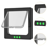 Maxbell Cat Door Lightweight for Cats Doggy Pet Supplies for Interior Exterior Doors Black