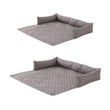 Maxbell Dog Sofa Bed for Small to Large Pets Breathable Soft Non Slip Bottom U Shape 75x75cm