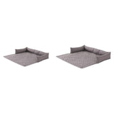 Maxbell Dog Sofa Bed for Small to Large Pets Breathable Soft Non Slip Bottom U Shape 75x75cm