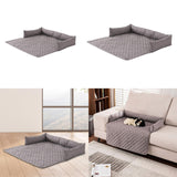 Maxbell Dog Sofa Bed for Small to Large Pets Breathable Soft Non Slip Bottom U Shape 75x75cm