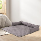 Maxbell Dog Sofa Bed for Small to Large Pets Breathable Soft Non Slip Bottom U Shape 90x90cm