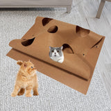 Maxbell Cat Play Mat Professional Cats Game Save Space Fun Interactive Pad Brown