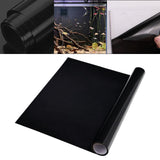 Maxbell Fish Tank Backdrop Wallpaper Black Privacy Film for Hotel Glass Sleeping 30cmx100cm