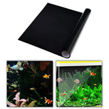 Maxbell Fish Tank Backdrop Wallpaper Black Privacy Film for Hotel Glass Sleeping 30cmx200cm