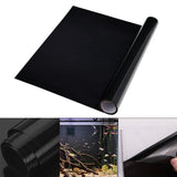 Maxbell Fish Tank Backdrop Wallpaper Black Privacy Film for Hotel Glass Sleeping 40cmx200cm