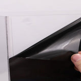 Maxbell Fish Tank Backdrop Wallpaper Black Privacy Film for Hotel Glass Sleeping 50cmx200cm