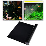 Maxbell Fish Tank Backdrop Wallpaper Black Privacy Film for Hotel Glass Sleeping 50cmx200cm