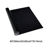 Maxbell Fish Tank Backdrop Wallpaper Black Privacy Film for Hotel Glass Sleeping 60cmx200cm