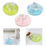Maxbell Slow Feeder Interactive Cat Toy Food Dish Feeding Bowl for Medium Large Cats Green