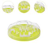 Maxbell Slow Feeder Interactive Cat Toy Food Dish Feeding Bowl for Medium Large Cats Green