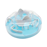 Maxbell Slow Feeder Interactive Cat Toy Food Dish Feeding Bowl for Medium Large Cats Blue
