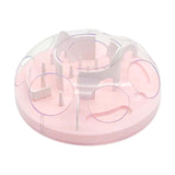 Maxbell Slow Feeder Interactive Cat Toy Food Dish Feeding Bowl for Medium Large Cats Pink