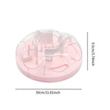 Maxbell Slow Feeder Interactive Cat Toy Food Dish Feeding Bowl for Medium Large Cats Pink