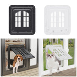 Maxbell Cat Screen Door Pet Supplies Utility Flap Opening Dog Doors for Kitten Puppy White