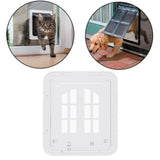 Maxbell Cat Screen Door Pet Supplies Utility Flap Opening Dog Doors for Kitten Puppy White