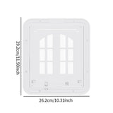 Maxbell Cat Screen Door Pet Supplies Utility Flap Opening Dog Doors for Kitten Puppy White