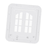 Maxbell Cat Screen Door Pet Supplies Utility Flap Opening Dog Doors for Kitten Puppy White