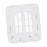 Maxbell Cat Screen Door Pet Supplies Utility Flap Opening Dog Doors for Kitten Puppy White